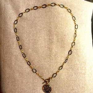 Monet chain and coin pendant